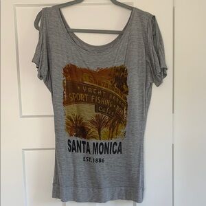 Gray Santa Monica Graphic Tee